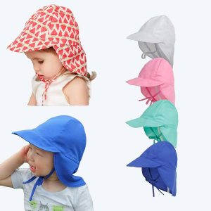 Casquette de bain ajustable pour bébé protection UPF 50+
