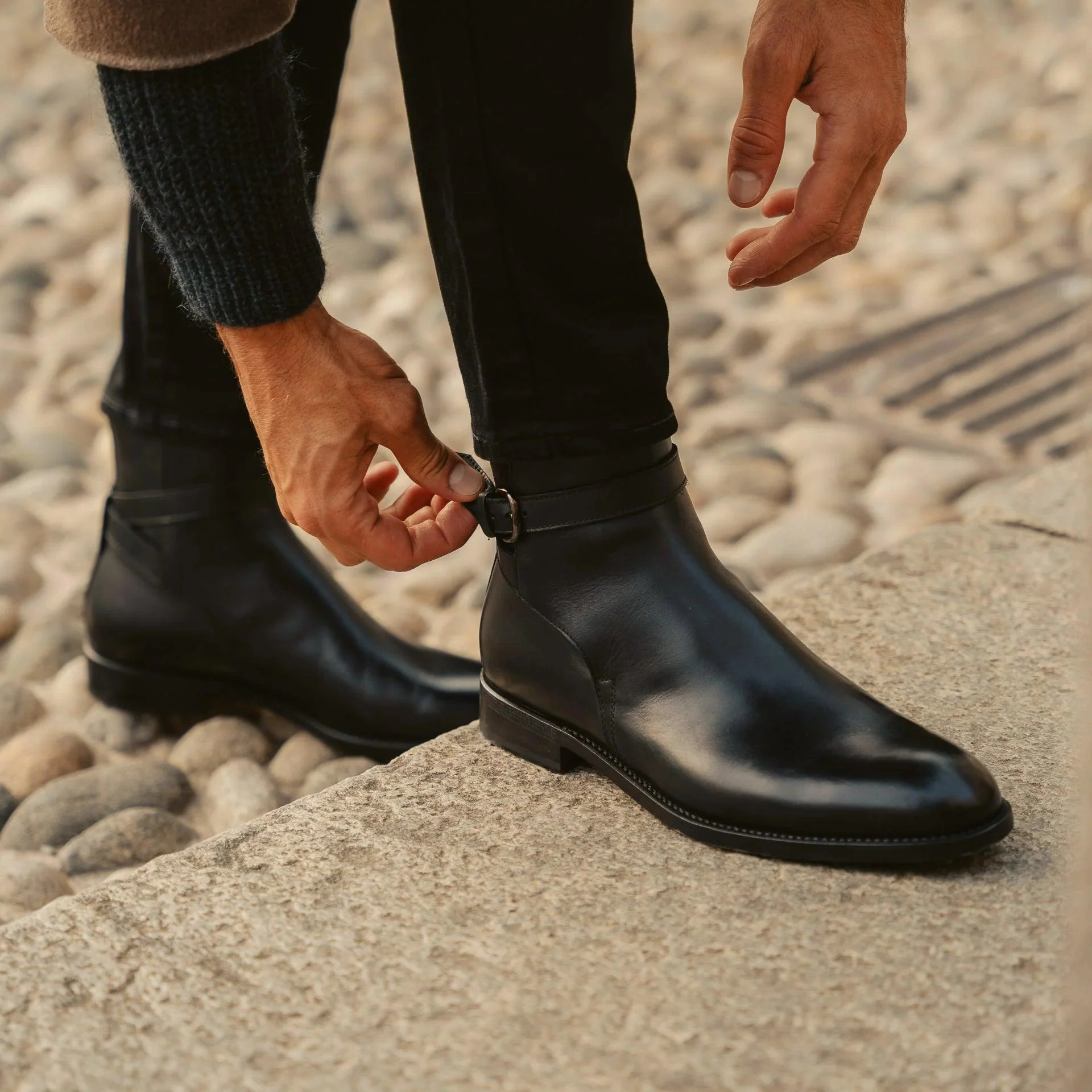 Abelius - Chaussures Homme Jodhpur Noir – Image 4