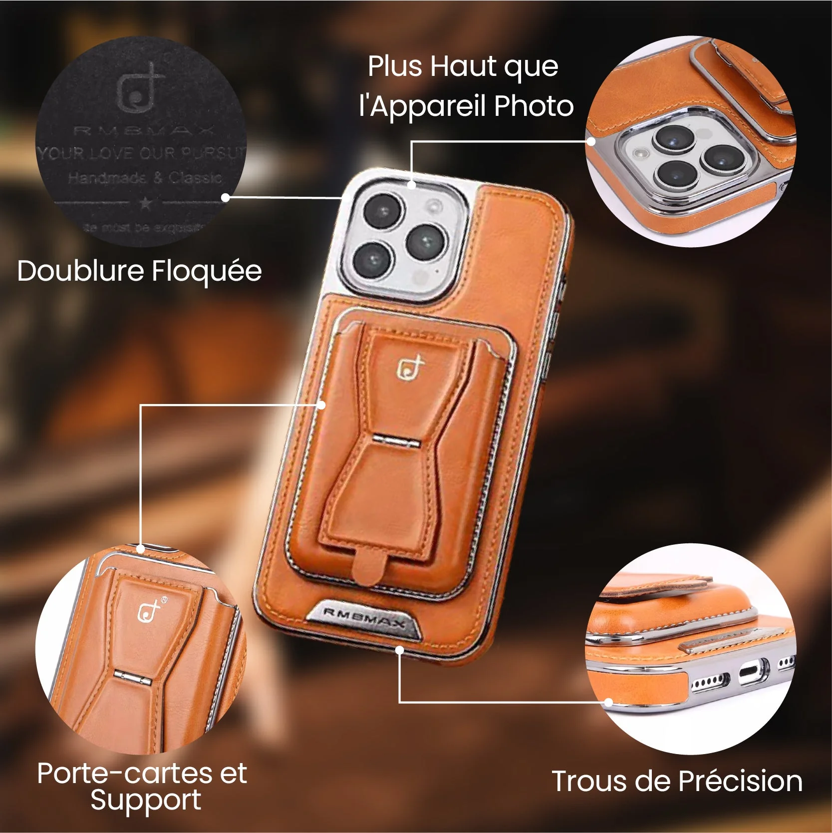 Avelio™ | Étui Luxe en Cuir Naturel – Image 8