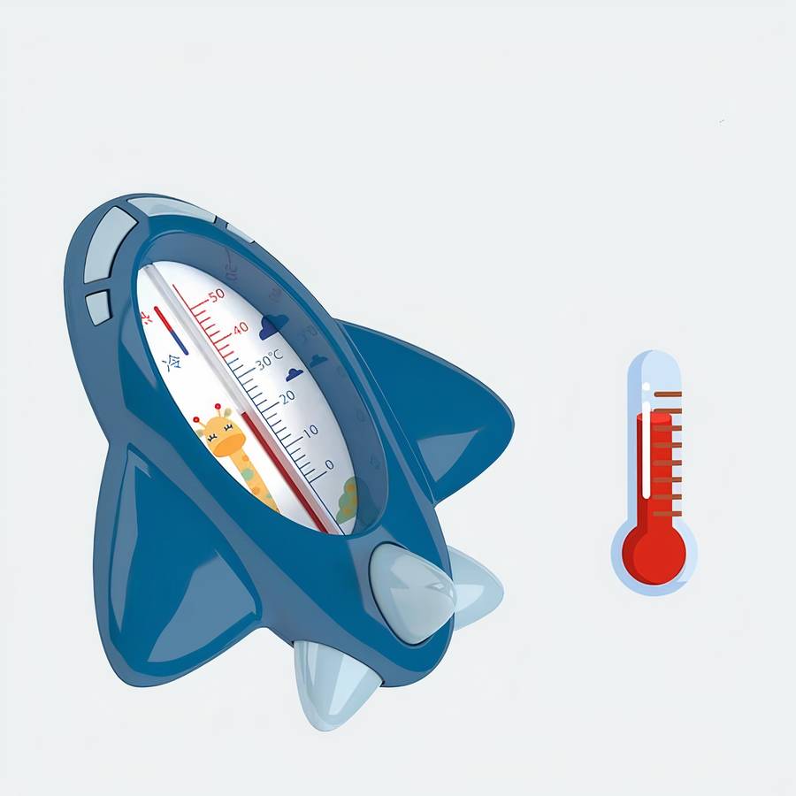 Thermomètre d’eau de bain en forme d’avion pour bébé – Image 6