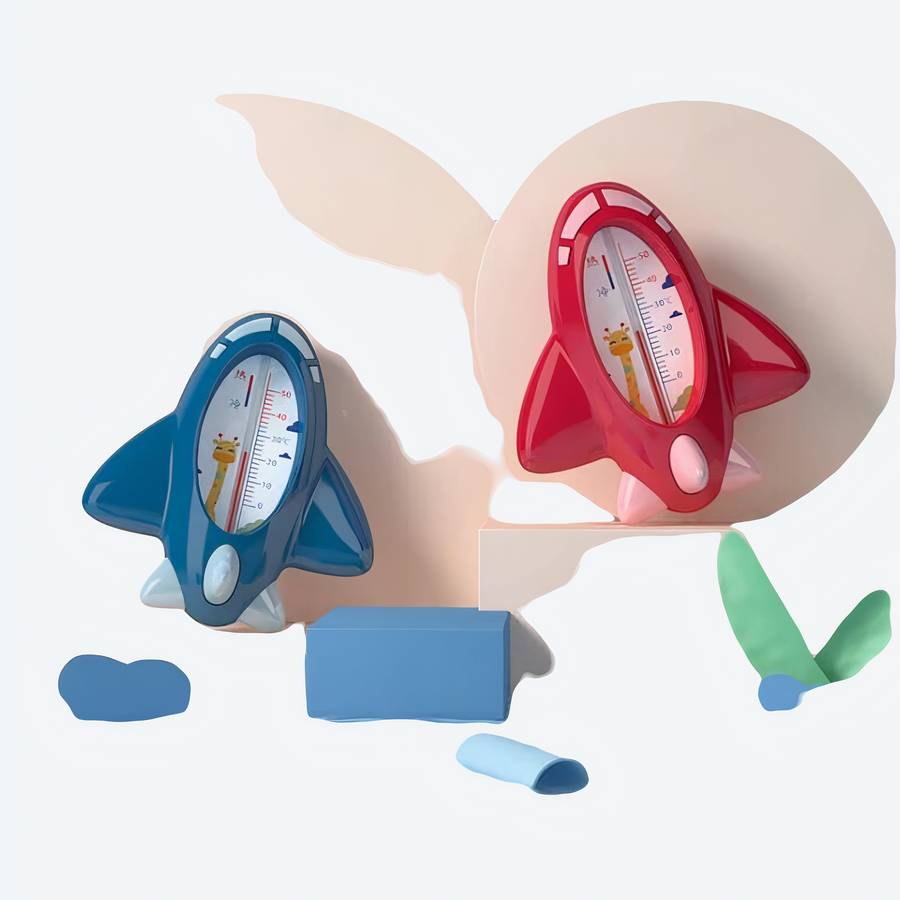Thermomètre d’eau de bain en forme d’avion pour bébé