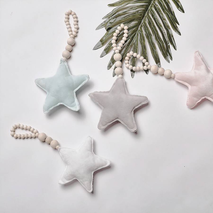 Perles en bois en forme d’étoile décoratif – Image 3