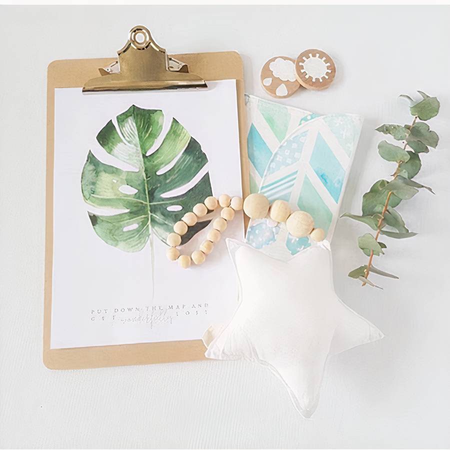 Perles en bois en forme d’étoile décoratif – Image 6