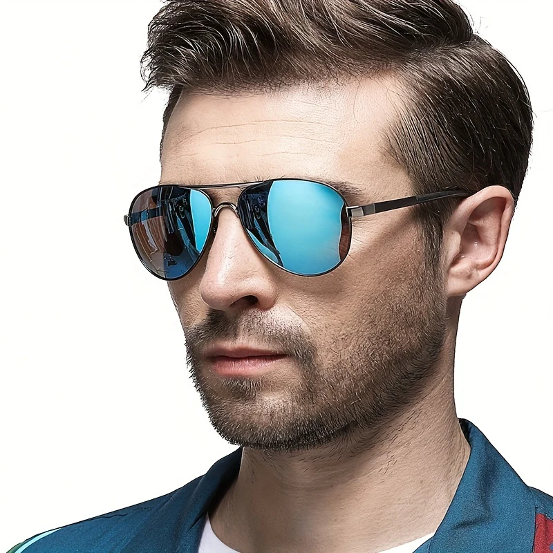 AOWEAR Classique Miroir Polarisé Pour Hommes, Conduite Lunettes – Image 7