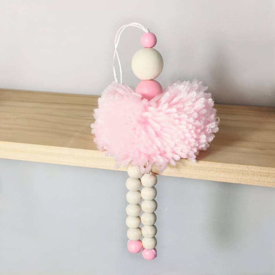 Décoration murale en perle de bois – Image 9