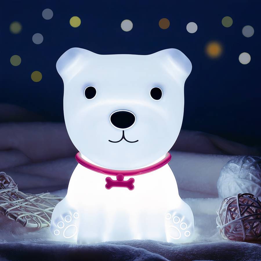 Veilleuse en silicone en forme de petit chien pour bébé – Image 3