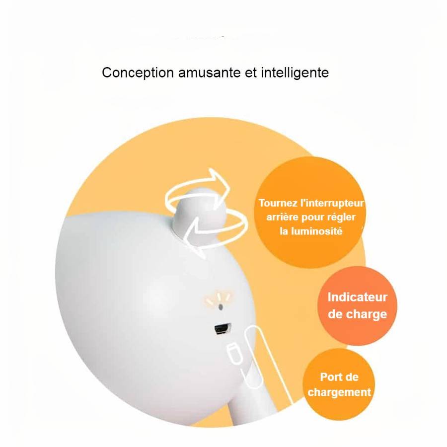 Veilleuse en forme de cerf pour chambre de bébé – Image 4