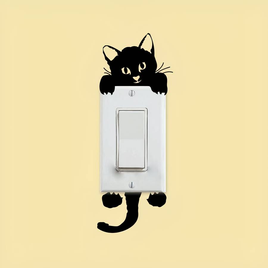Autocollants de décoration mignons en forme de chat – Image 3