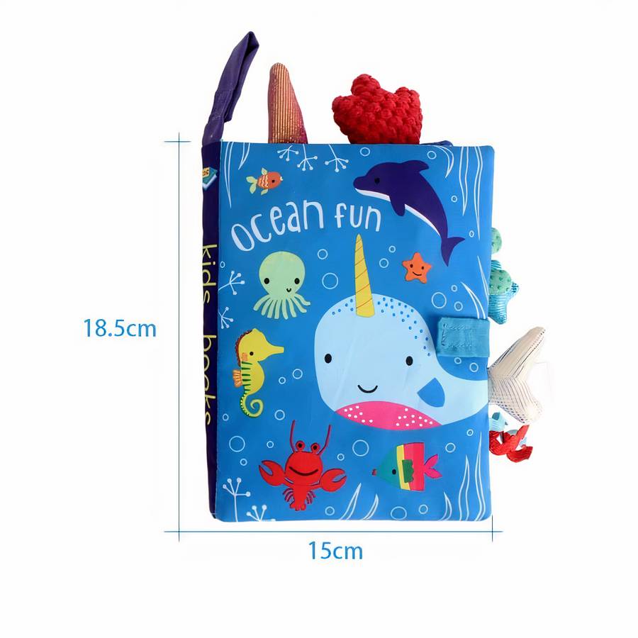 Livre en tissu interactif pour bébé de 0 à 36 mois – Image 7