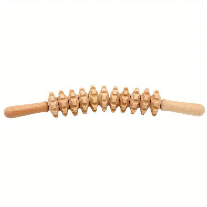Rouleau de massage relaxant en bois de qualité supérieure – Image 4