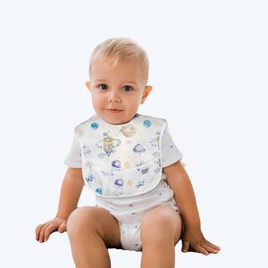 Bavoir en polyester à motif dessin animé