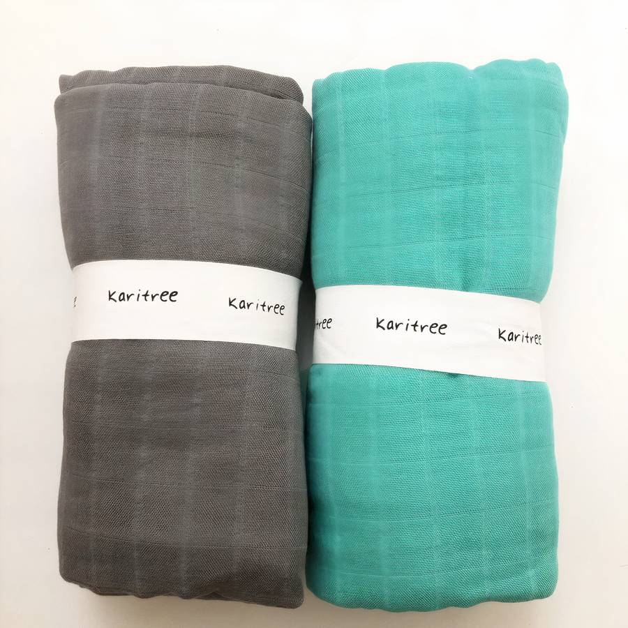 Couverture en mousseline de coton et bambou pour bébé – Image 6