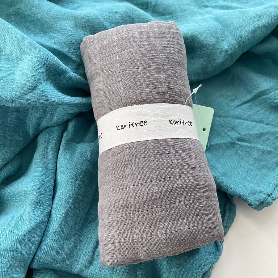 Couverture en mousseline de coton et bambou pour bébé – Image 9