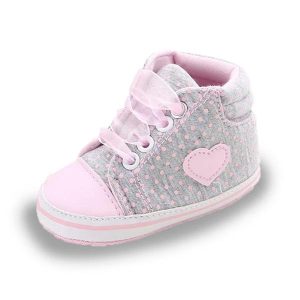 Chaussures hautes cœur à lacets