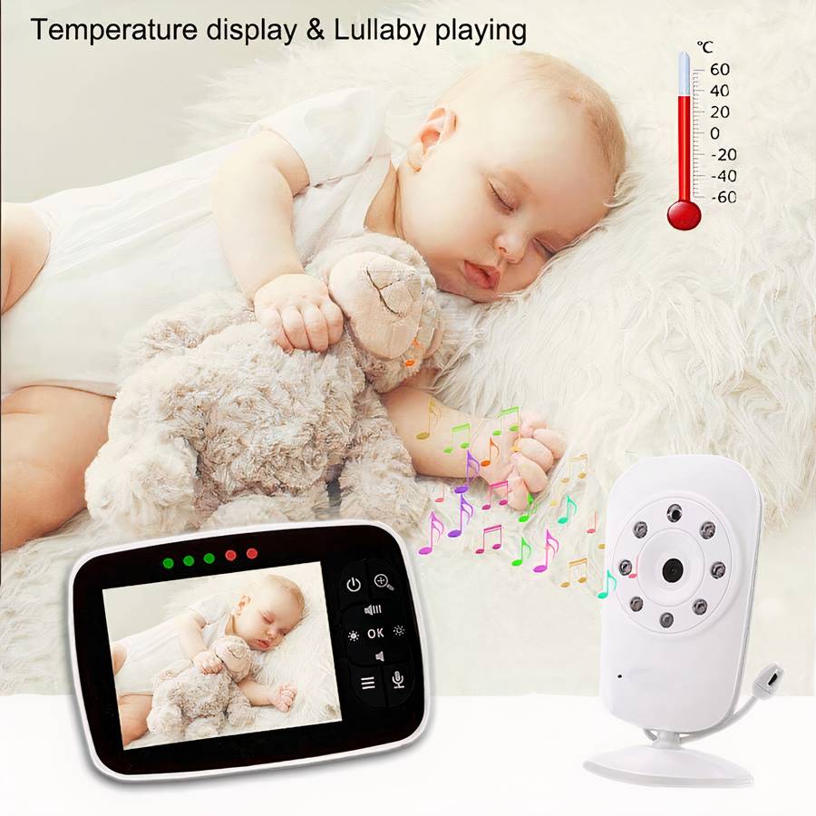 Babyphone vidéo sans fil 3.5 pouces – Image 5