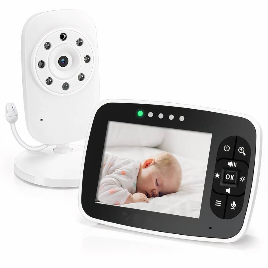 Babyphone vidéo sans fil 3.5 pouces – Image 3