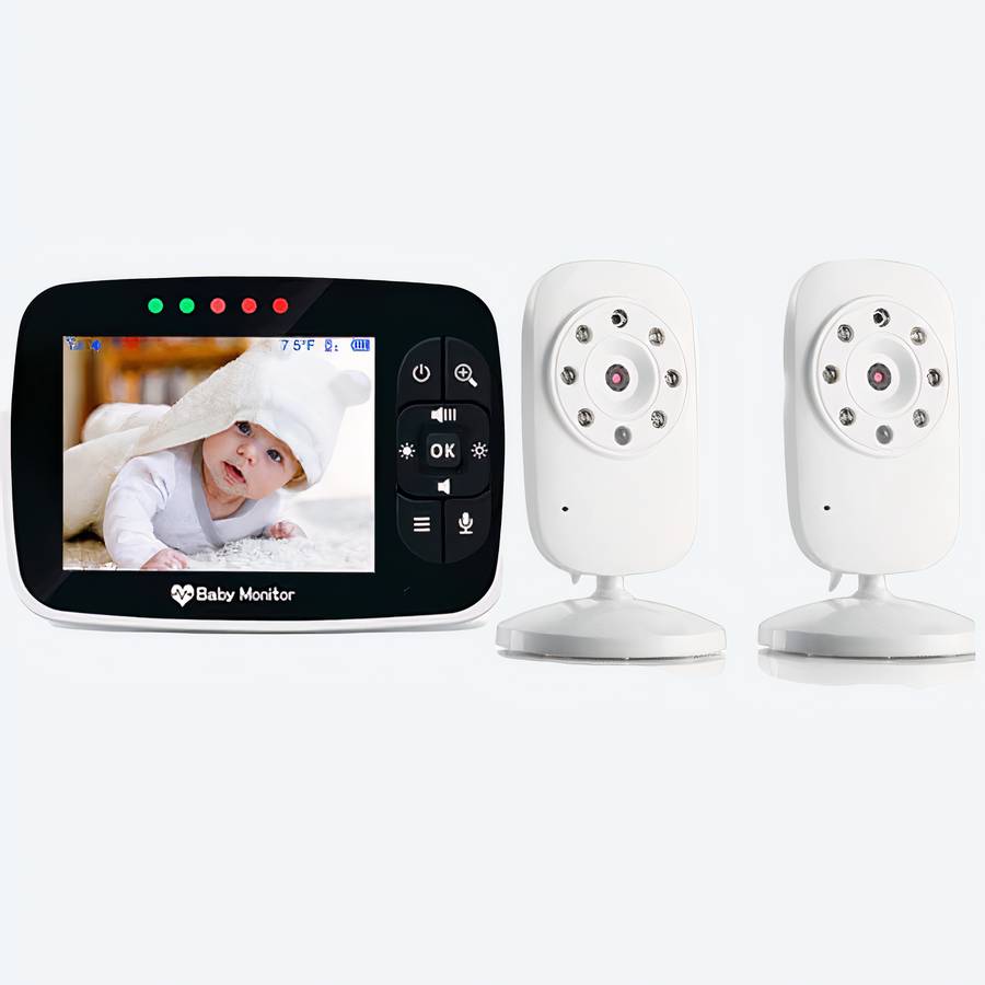 Babyphone vidéo sans fil 3.5 pouces – Image 2