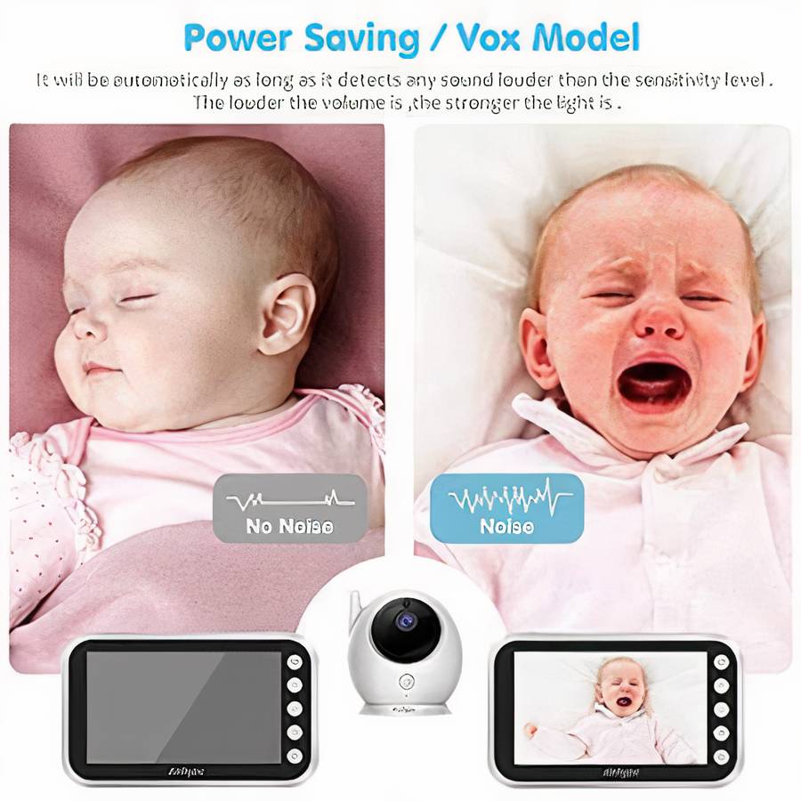 Babyphone vidéo sans fil avec écran en couleur – Image 6