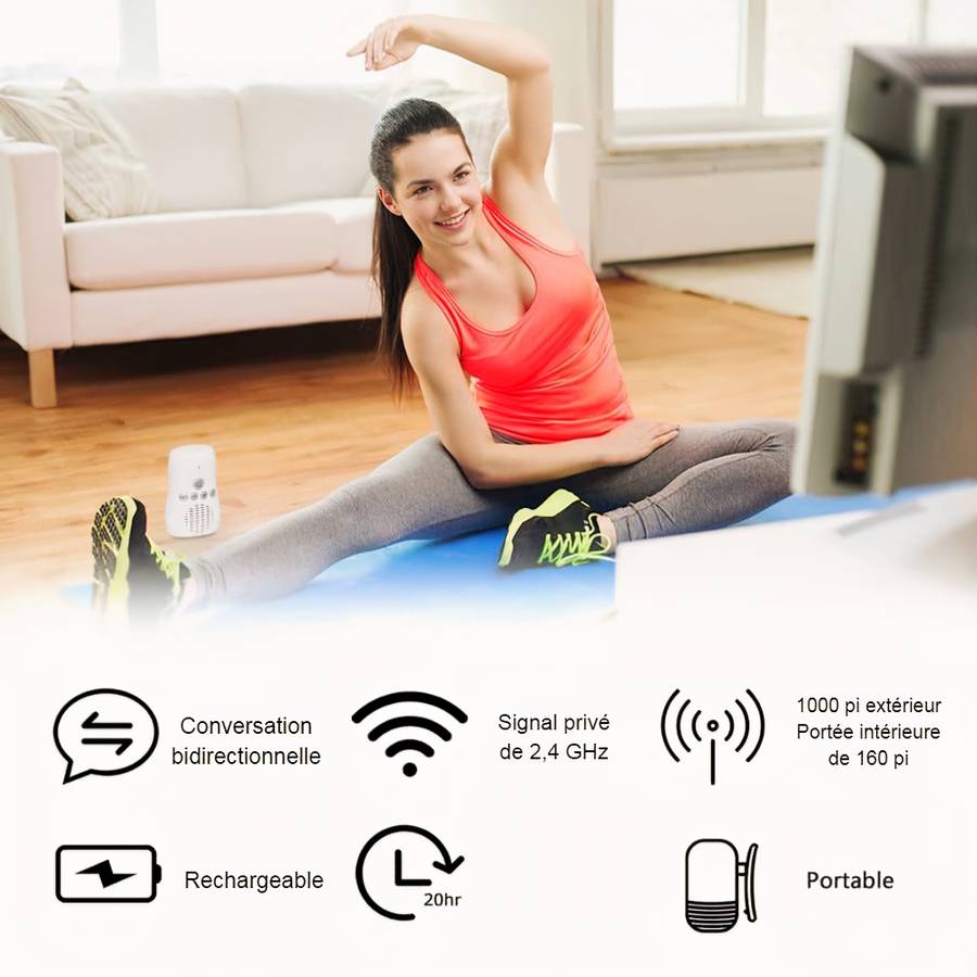 Babyphone sans fil portable – Image 3