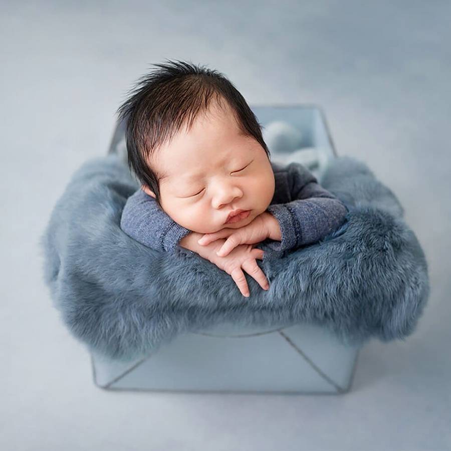 Couvertures en fourrure de lapin pour bébé – Image 5