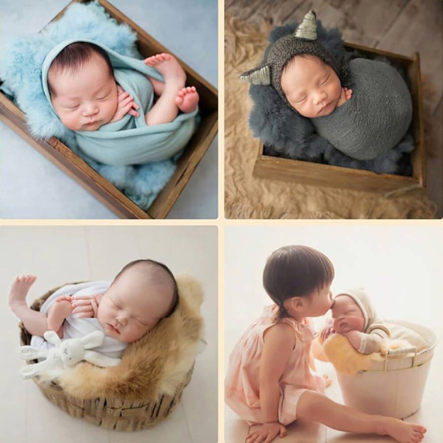 Couvertures en fourrure de lapin pour bébé – Image 3