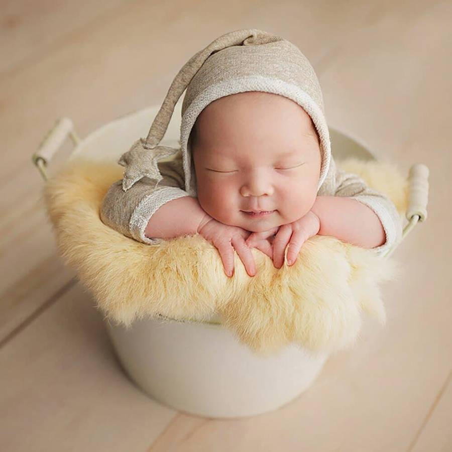 Couvertures en fourrure de lapin pour bébé – Image 4