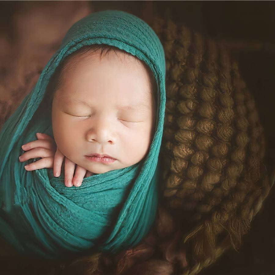 Couverture en coton doux et extensible pour bébé – Image 4