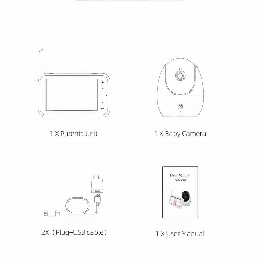Babyphone vidéo sans fil avec caméra – Image 3