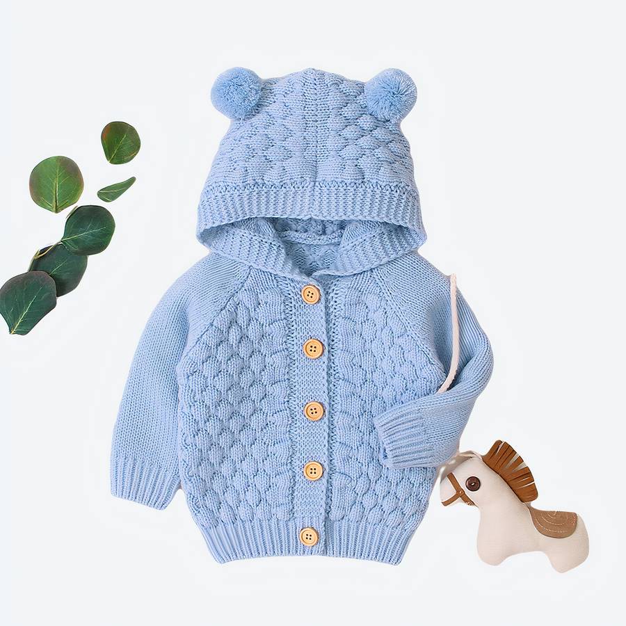 Cardigan d’hiver pour nouveau-né – Image 2