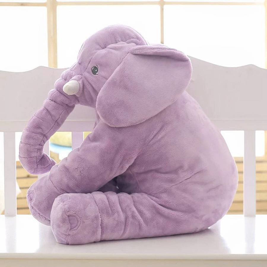 Peluche oreiller pour bébé en forme d’éléphant – Image 7
