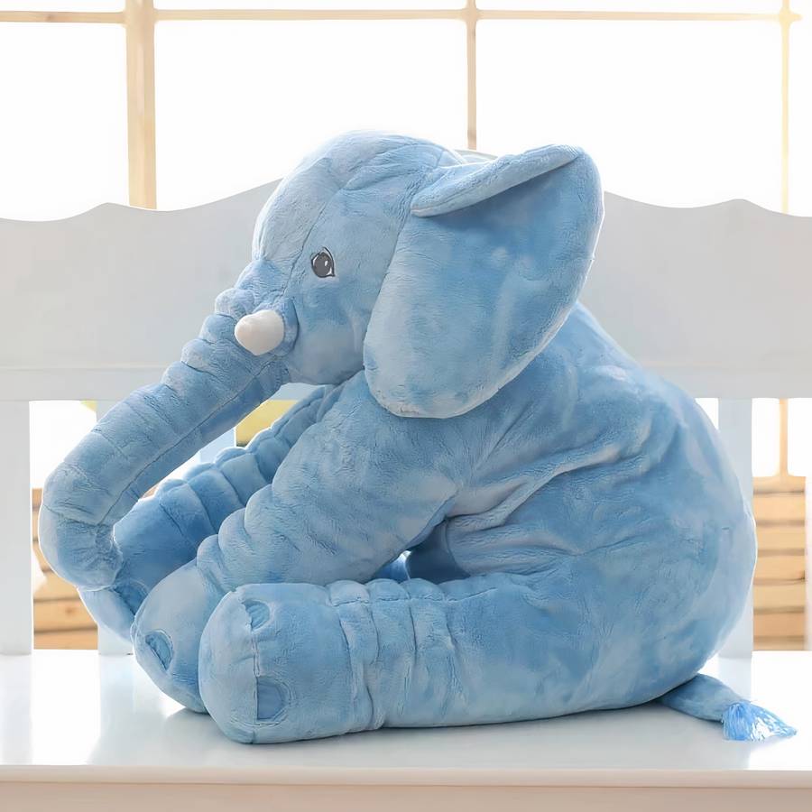 Peluche oreiller pour bébé en forme d’éléphant – Image 8