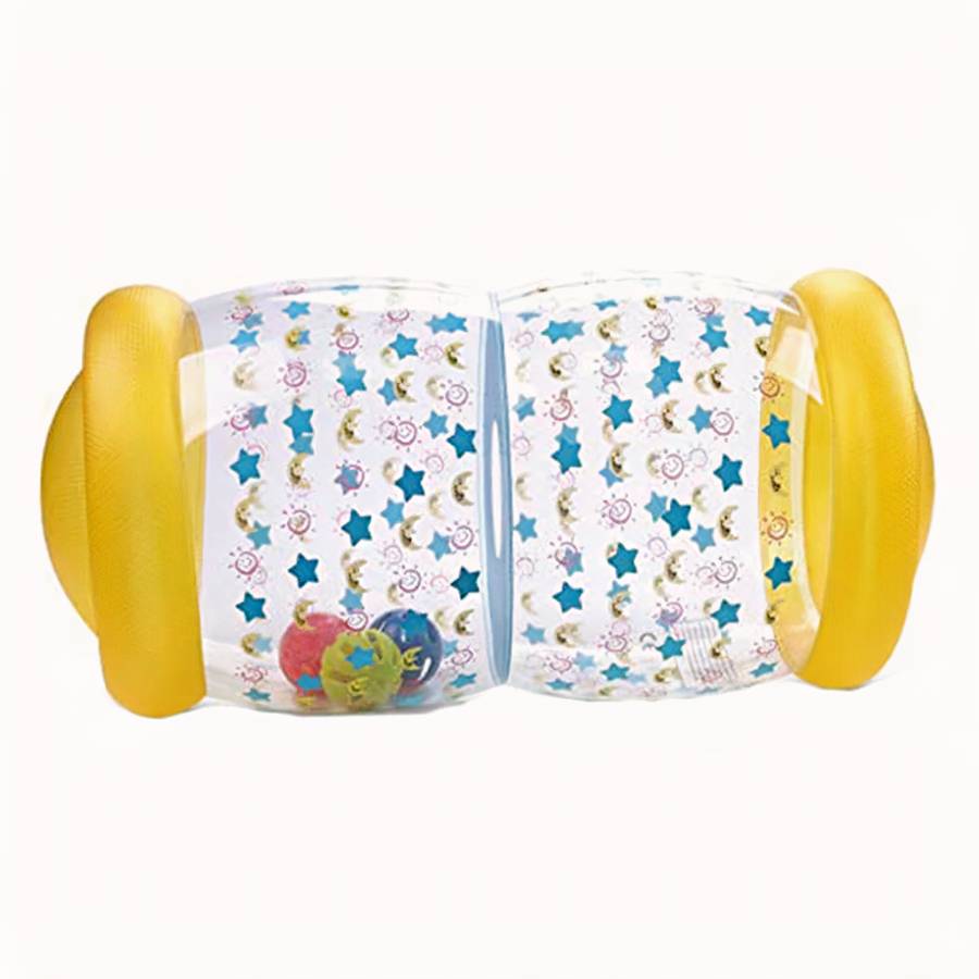 Jouet gonflable bébé rouleau jaune a étoile – Image 3