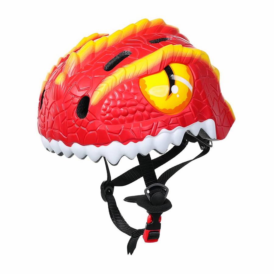 Casque de vélo à motif de dinosaure 3D pour enfants – Image 4