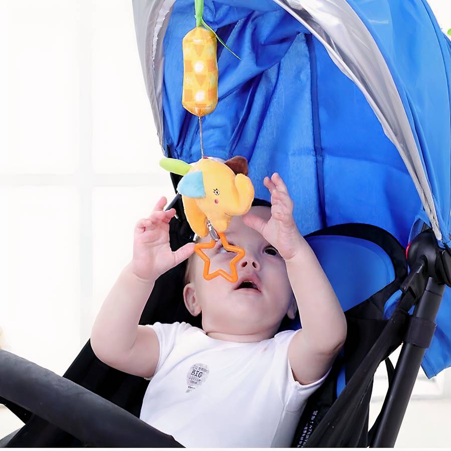 Hochet main en coton avec peluche et cloche – Image 4