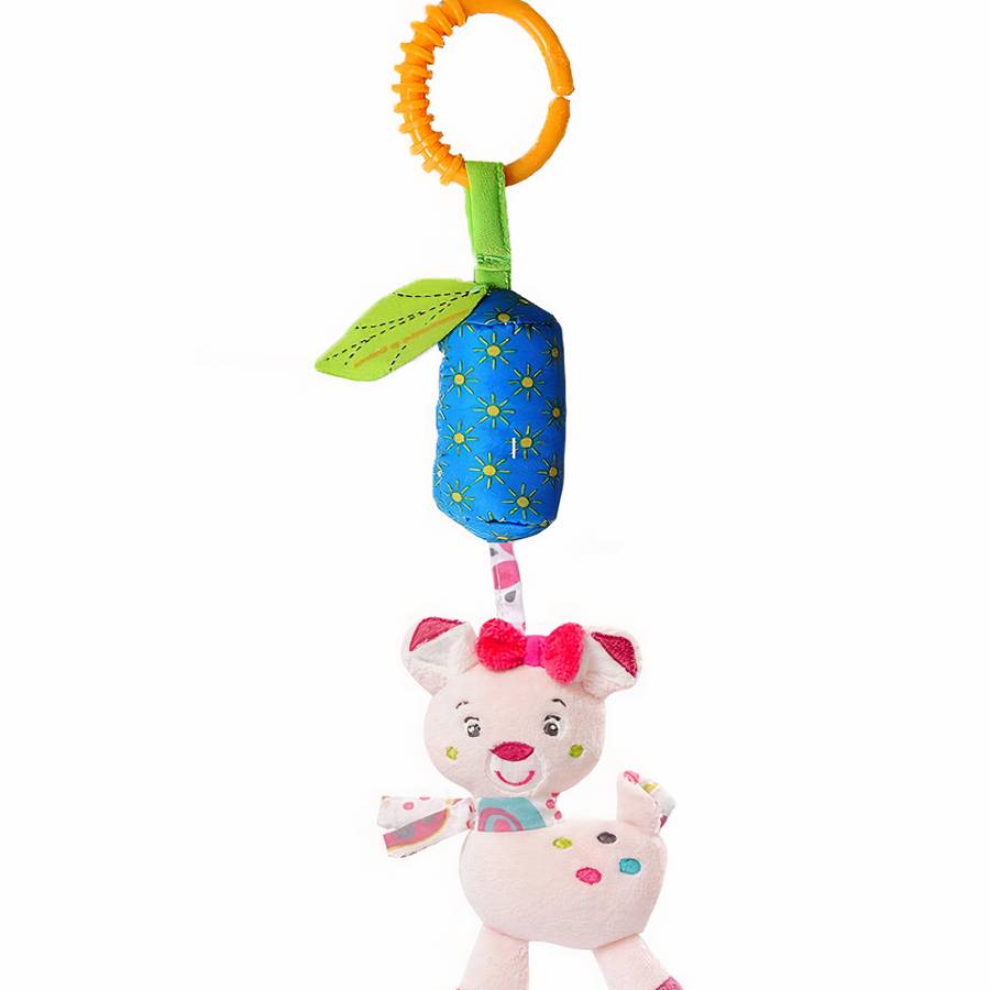 Hochet main en coton avec peluche et cloche – Image 8