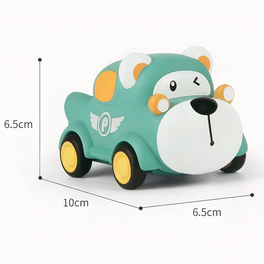 Voiture jouet Montessori en caoutchouc pour enfants – Image 3