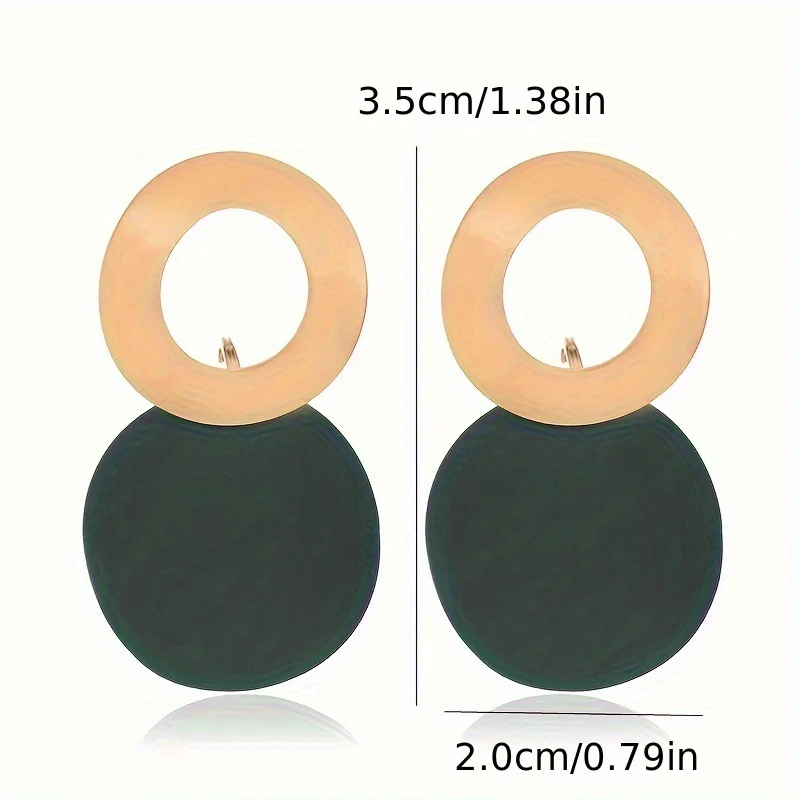 Boucles d'oreilles Acier inoxydable élégantes design géométrique – Image 6