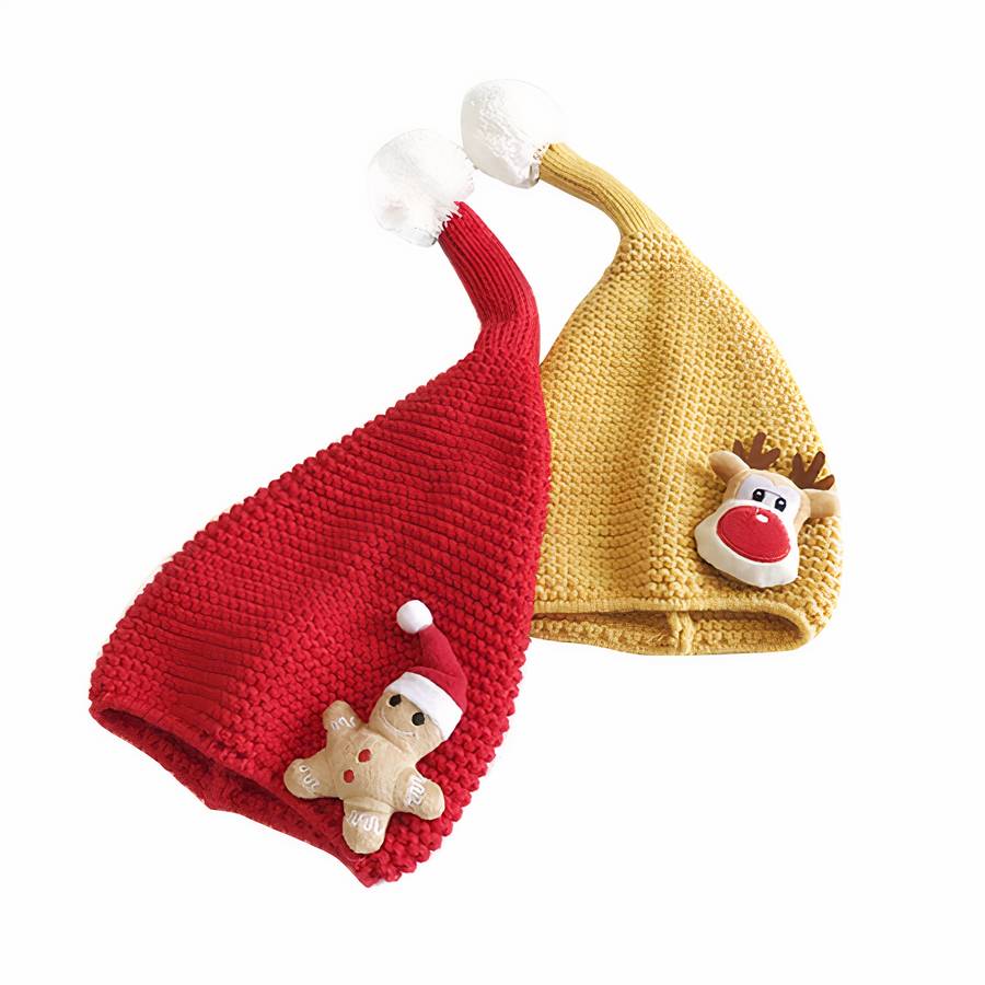Bonnet de noël en tricot pour bébé fille et garçon – Image 5