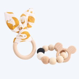 Anneau de dentition 2 pièces pour nouveau-né