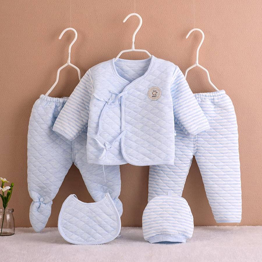 Ensemble vêtement en coton épais pour bébé – Image 3