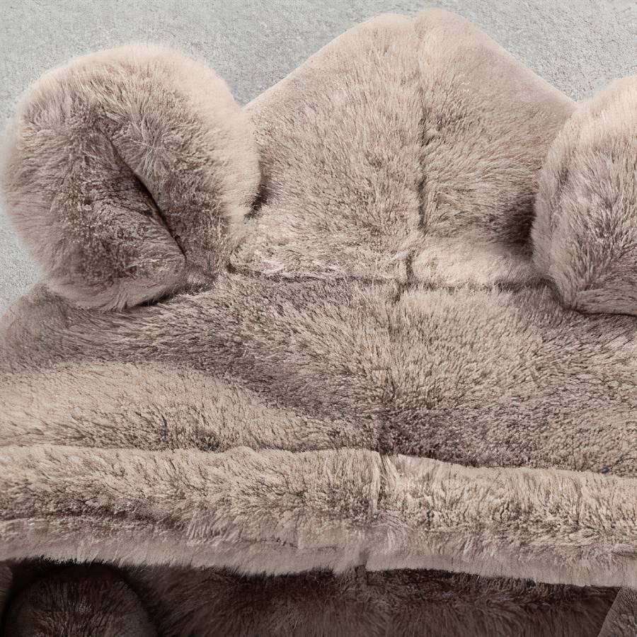 Manteau épais chaud en velours à capuche motif oreille d’ours – Image 7