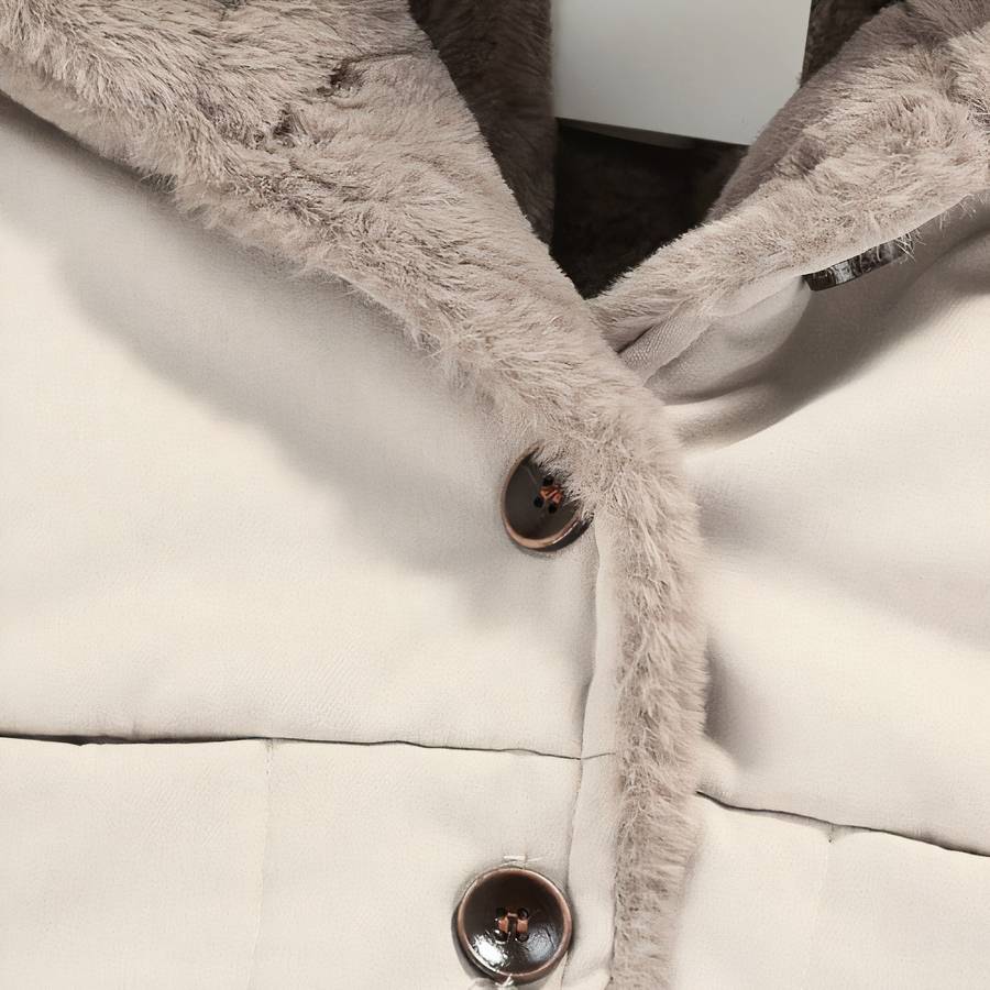 Manteau épais chaud en velours à capuche motif oreille d’ours – Image 6