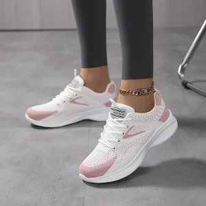 Baskets en maille respirante pour femmes, chaussures d'extérieur décontractées