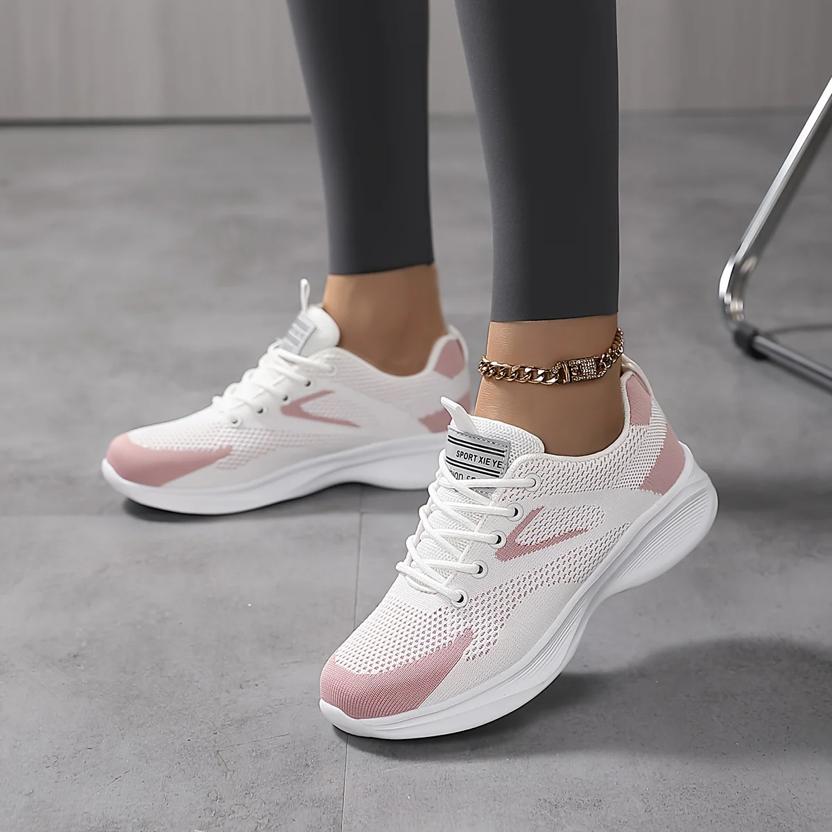 Baskets en maille respirante pour femmes, chaussures d'extérieur décontractées