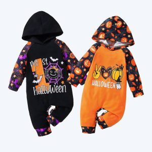 Combinaison d’halloween bébé à capuche