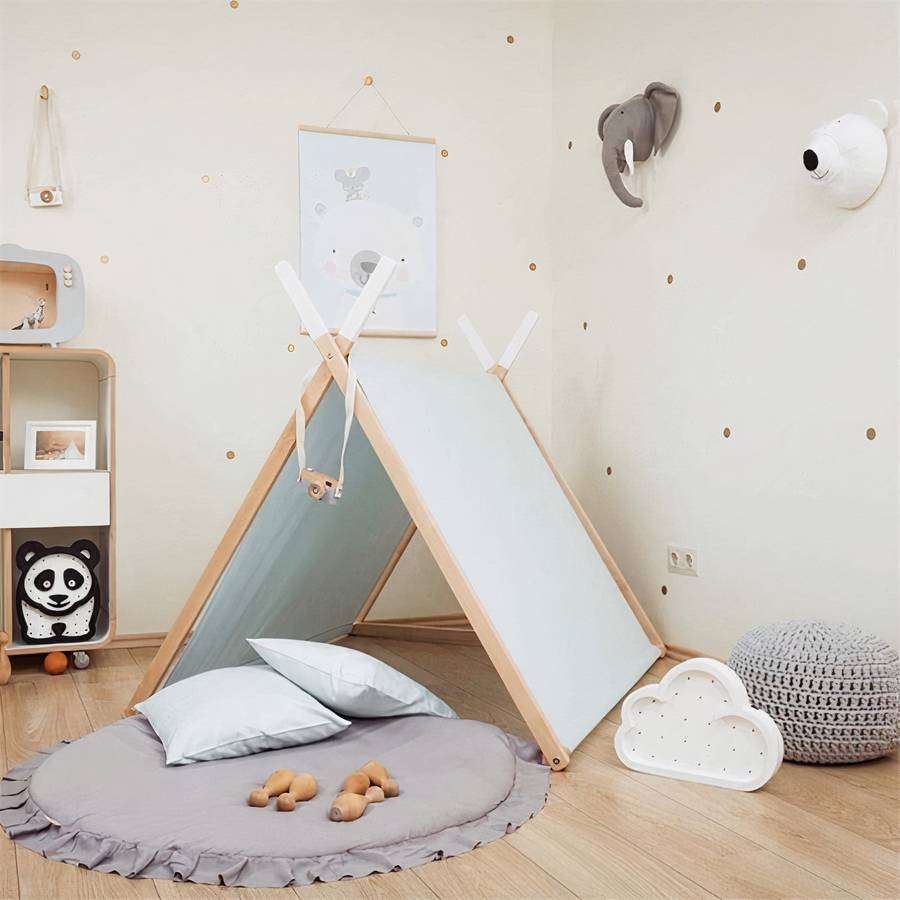 Tapis de parc rond pour bébé en coton doux pour enfant – Image 3