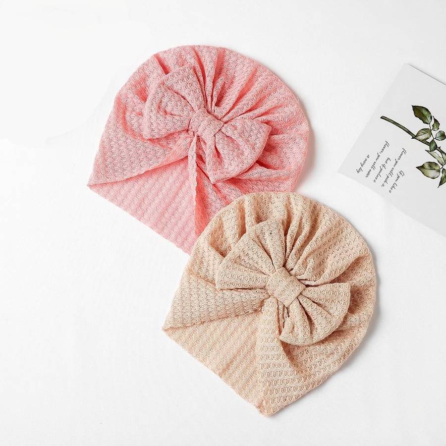 Turban en coton doux avec nœud papillon pour fille – Image 4