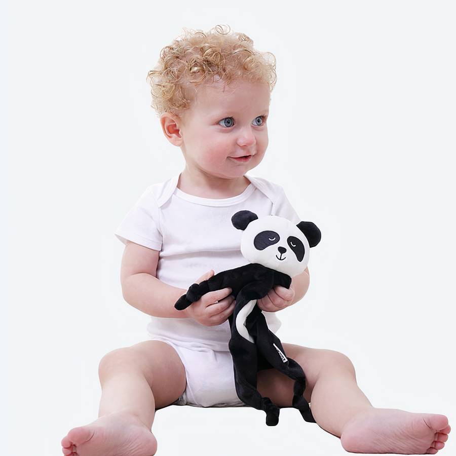 Doudou bébé panda mignon noir et blanc – Image 2
