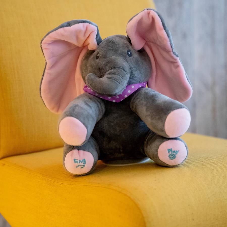 Jouet d’éléphant coucou en peluche électrique pour bébé – Image 8