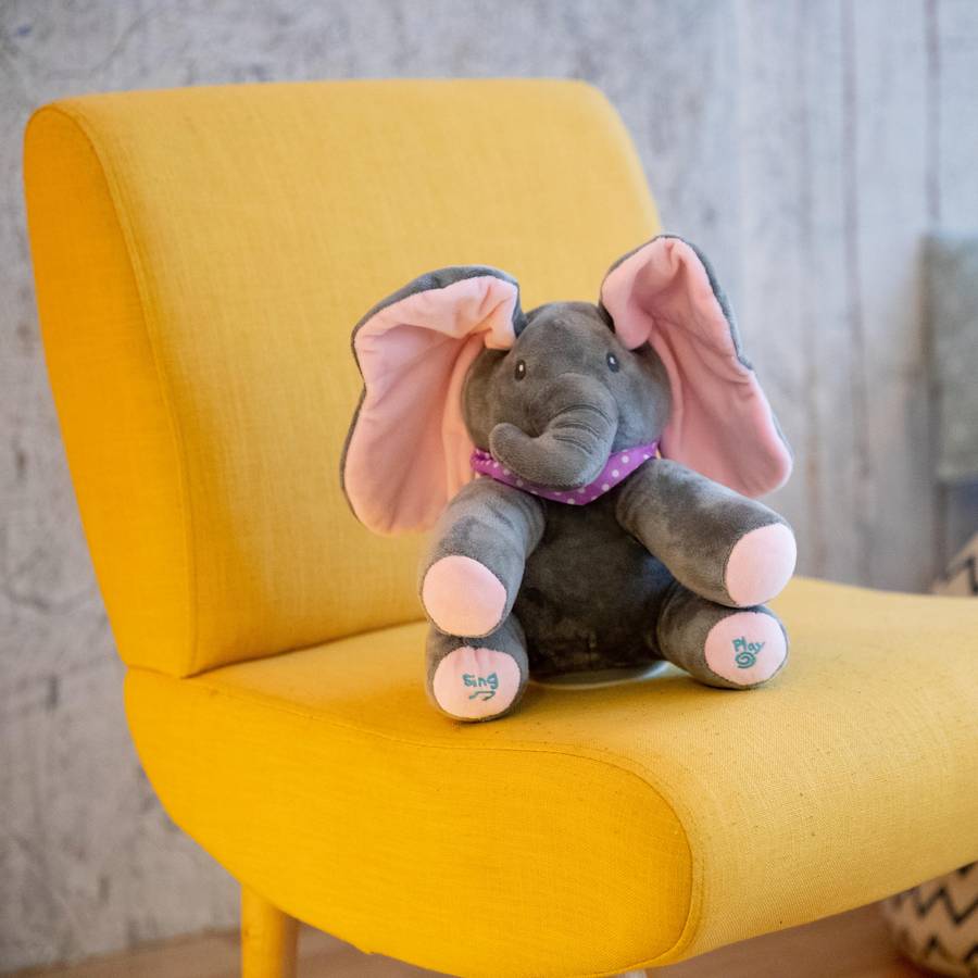 Jouet d’éléphant coucou en peluche électrique pour bébé – Image 7